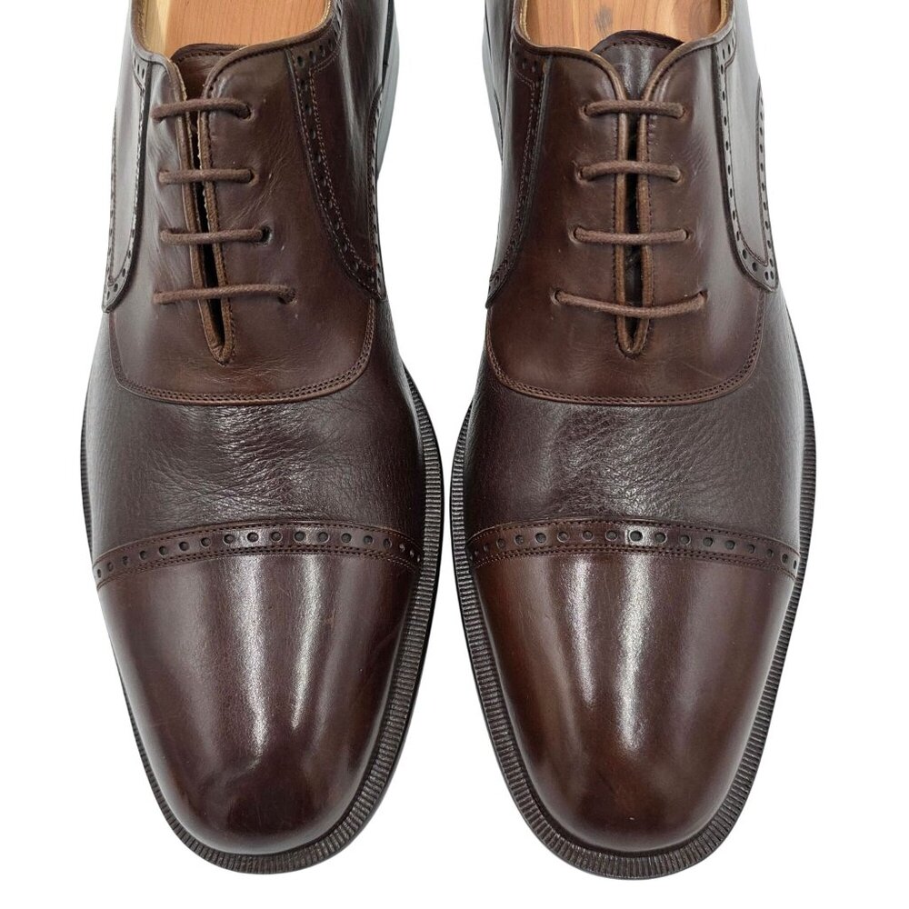 NEW Mezlan Spain Mens 10B Brown Soft Deerskin Leather Dress Shoes Oxfords Nicola - Picture 2 of 16
